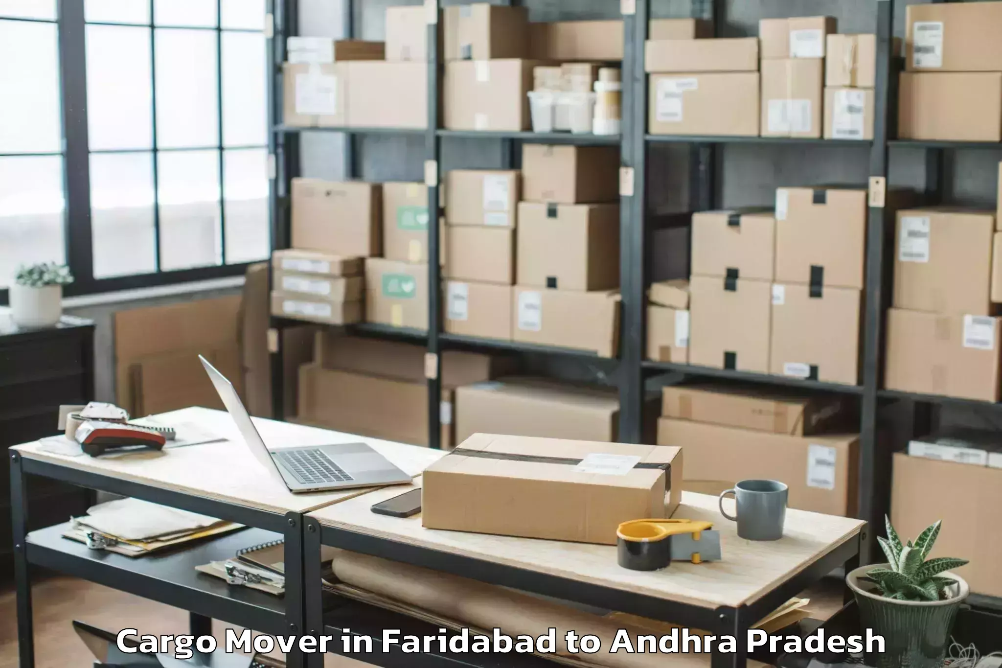 Book Faridabad to Pulivendla Cargo Mover Online